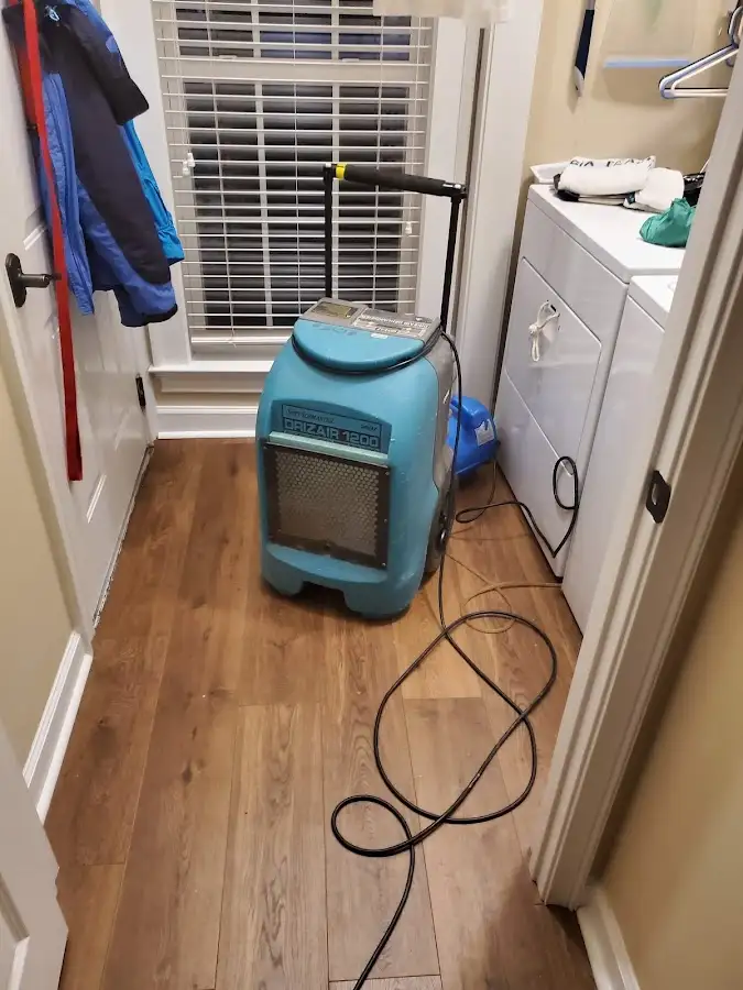 Commercial dehumidifier deployed for Flood Damage Cleanup in Village of Oak Creek (Big Park)