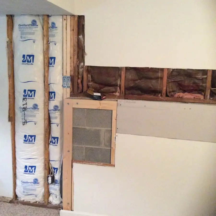 Wall insulation replacement during Contents Cleaning & Restoration in Village of Oak Creek (Big Park)